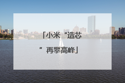 小米“造芯”再攀高峰