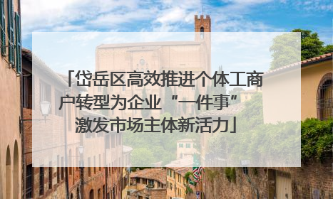 岱岳区高效推进个体工商户转型为企业“一件事” 激发市场主体新活力