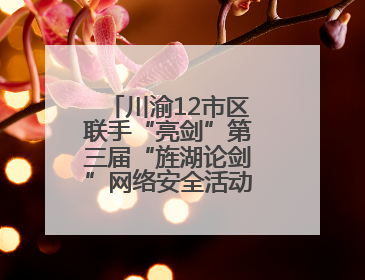 川渝12市区联手“亮剑”第三届“旌湖论剑”网络安全活动德阳启动