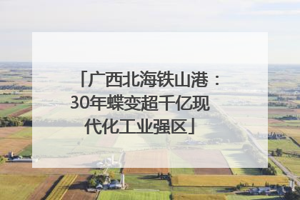 广西北海铁山港：30年蝶变超千亿现代化工业强区