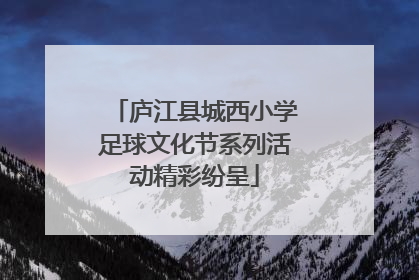 庐江县城西小学足球文化节系列活动精彩纷呈