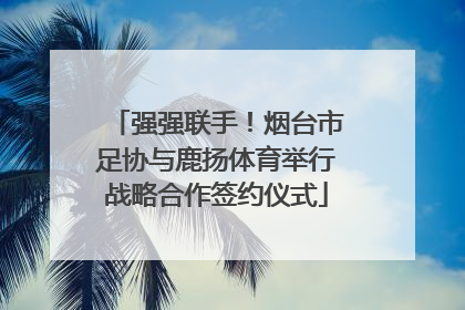 强强联手！烟台市足协与鹿扬体育举行战略合作签约仪式