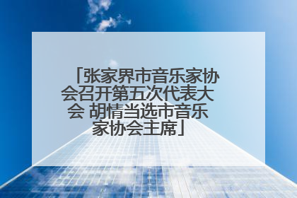 张家界市音乐家协会召开第五次代表大会 胡情当选市音乐家协会主席