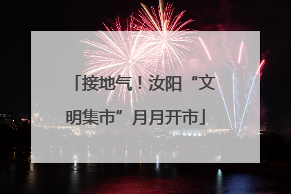 接地气！汝阳“文明集市”月月开市