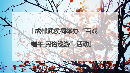 成都武侯祠举办“百戏端午·民俗巡游”活动