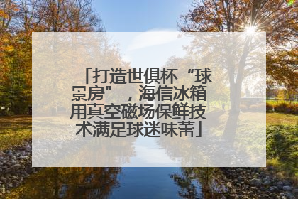 打造世俱杯“球景房”，海信冰箱用真空磁场保鲜技术满足球迷味蕾