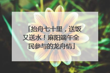 抬舟七十里，送饭又送水！麻阳端午全民参与的龙舟情