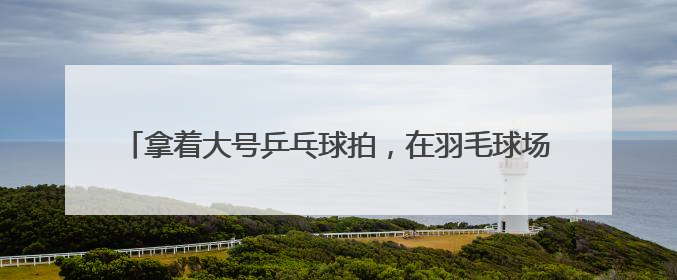 拿着大号乒乓球拍，在羽毛球场地打网球！这项运动正风靡江城