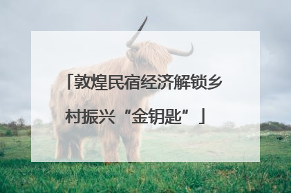 敦煌民宿经济解锁乡村振兴“金钥匙”