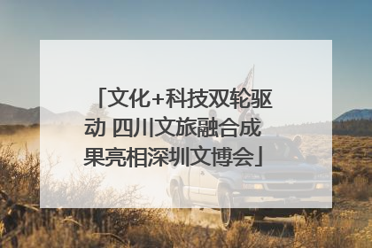文化+科技双轮驱动 四川文旅融合成果亮相深圳文博会