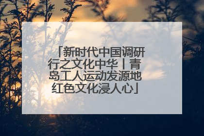 新时代中国调研行之文化中华丨青岛工人运动发源地红色文化浸人心