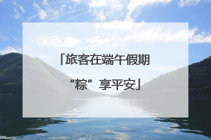 旅客在端午假期“粽”享平安