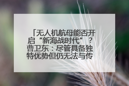 无人机航母能否开启“新海战时代”？曹卫东：尽管具备独特优势但仍无法与传统航母相提并论