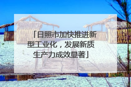 日照市加快推进新型工业化，发展新质生产力成效显著