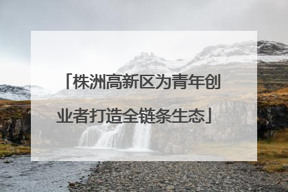 株洲高新区为青年创业者打造全链条生态