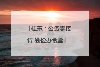桂东：公务零接待 勤俭办食堂