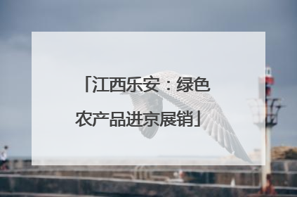 江西乐安：绿色农产品进京展销