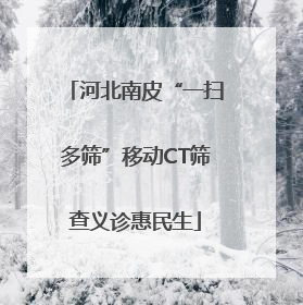 河北南皮“一扫多筛”移动CT筛查义诊惠民生