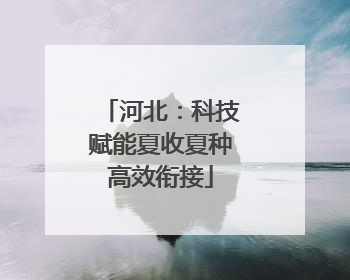 河北：科技赋能夏收夏种高效衔接