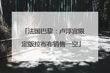 法国巴黎：卢浮宫限定版拉布布销售一空