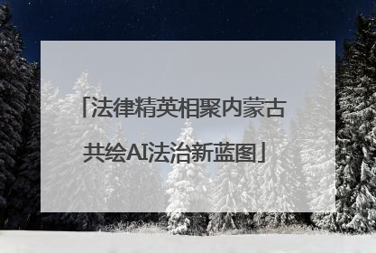 法律精英相聚内蒙古 共绘AI法治新蓝图