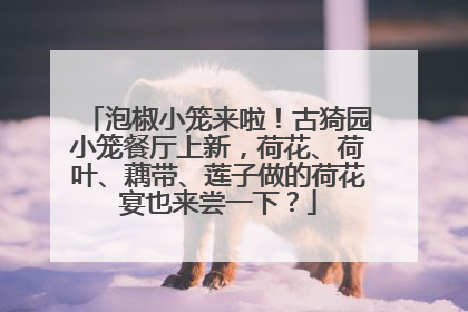 泡椒小笼来啦！古猗园小笼餐厅上新，荷花、荷叶、藕带、莲子做的荷花宴也来尝一下？