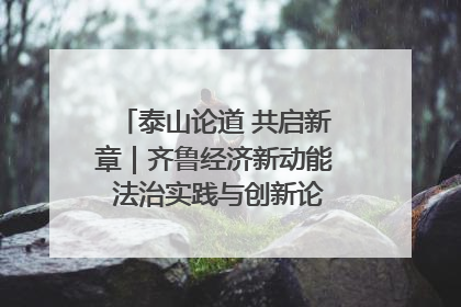 泰山论道 共启新章｜齐鲁经济新动能 法治实践与创新论坛成功举办