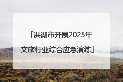 洪湖市开展2025年文旅行业综合应急演练