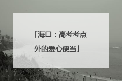 海口：高考考点外的爱心便当