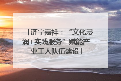 济宁嘉祥：“文化浸润+实践服务”赋能产业工人队伍建设