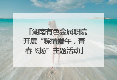 湖南有色金属职院开展“粽情端午，青春飞扬”主题活动