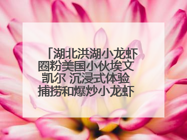 湖北洪湖小龙虾圈粉美国小伙埃文凯尔 沉浸式体验捕捞和爆炒小龙虾 最爱麻辣味