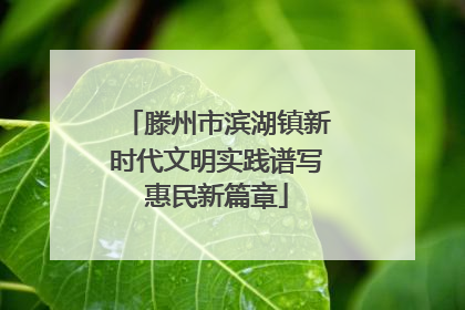 滕州市滨湖镇新时代文明实践谱写惠民新篇章