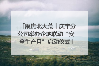聚焦北大荒丨庆丰分公司举办企地联动“安全生产月”启动仪式