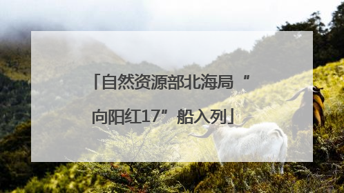 自然资源部北海局“向阳红17”船入列