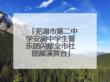 芜湖市第二中学安澜中学生管乐团闪耀全市社团展演舞台