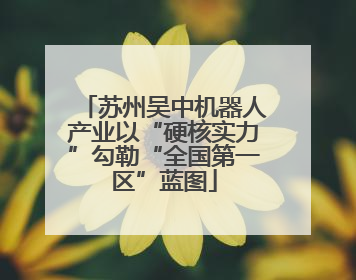 苏州吴中机器人产业以“硬核实力”勾勒“全国第一区”蓝图