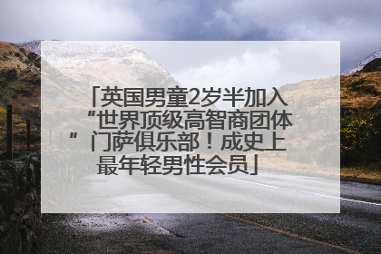 英国男童2岁半加入“世界顶级高智商团体”门萨俱乐部！成史上最年轻男性会员