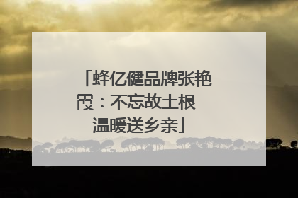 蜂亿健品牌张艳霞：不忘故土根 温暖送乡亲