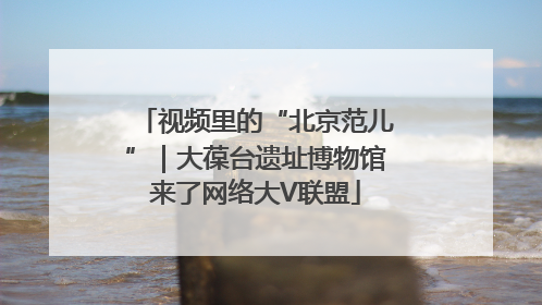 视频里的“北京范儿”｜大葆台遗址博物馆来了网络大V联盟