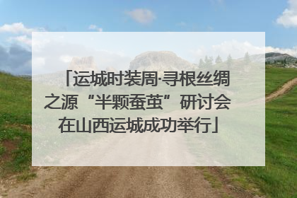 运城时装周·寻根丝绸之源“半颗蚕茧”研讨会在山西运城成功举行