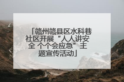 赣州赣县区水科巷社区开展“人人讲安全 个个会应急”主题宣传活动