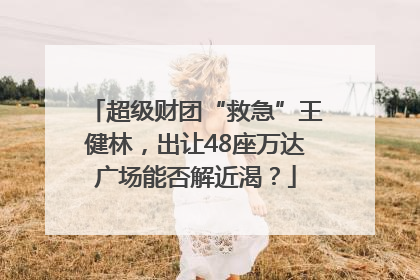 超级财团“救急”王健林，出让48座万达广场能否解近渴？