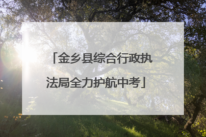 金乡县综合行政执法局全力护航中考
