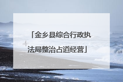 金乡县综合行政执法局整治占道经营