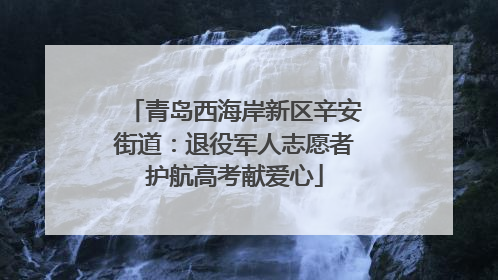 青岛西海岸新区辛安街道：退役军人志愿者护航高考献爱心
