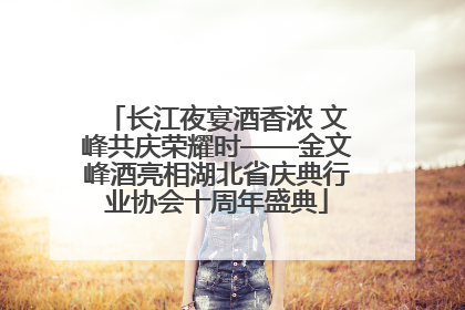 长江夜宴酒香浓 文峰共庆荣耀时——金文峰酒亮相湖北省庆典行业协会十周年盛典