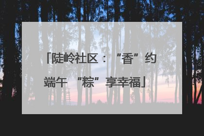 陡岭社区：“香”约端午 “粽”享幸福