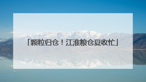 颗粒归仓！江淮粮仓夏收忙