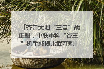 齐鲁大地“三夏”战正酣，中联重科“谷王”机手减损比武夺魁